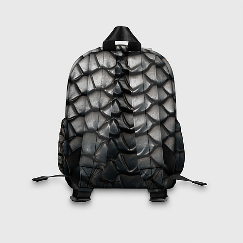 Детский рюкзак Текстура черного дракона / 3D-принт – фото 2
