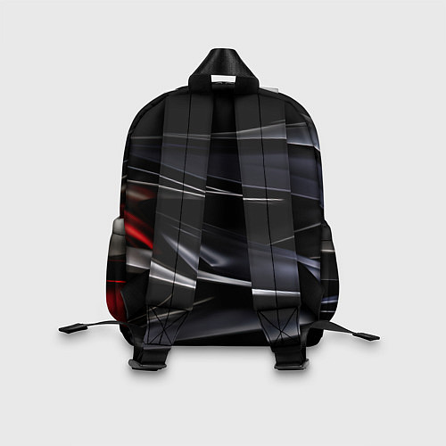 Детский рюкзак Black red abstract / 3D-принт – фото 2