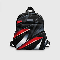 Детский рюкзак Red black abstract