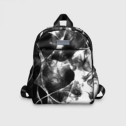 Детский рюкзак Черный дым и паттерны, цвет: 3D-принт