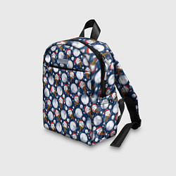 Детский рюкзак Весёлые снеговики - паттерн, цвет: 3D-принт — фото 2