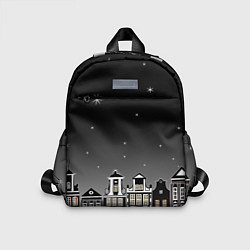 Детский рюкзак Ночной город и звездное небо