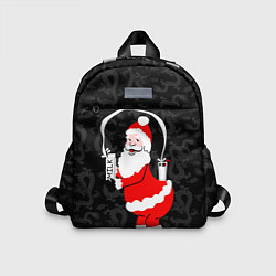 Детский рюкзак Санта клаус с молоком - паттерн драконов