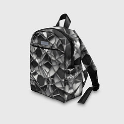 Детский рюкзак Чёрно-белая сетка, цвет: 3D-принт — фото 2
