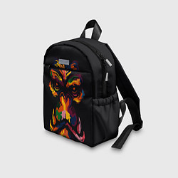Детский рюкзак Морда гориллы поп-арт, цвет: 3D-принт — фото 2