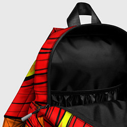 Детский рюкзак Пламенный череп, цвет: 3D-принт — фото 2