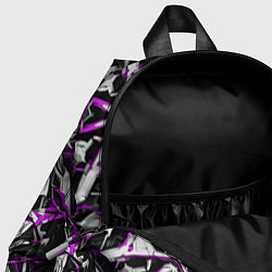 Детский рюкзак Фиолетовая кибернетическая броня, цвет: 3D-принт — фото 2