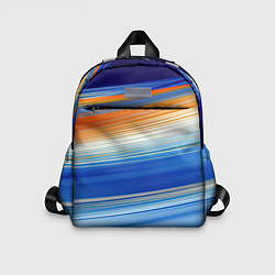 Детский рюкзак Оранжевые и синий градиент, цвет: 3D-принт