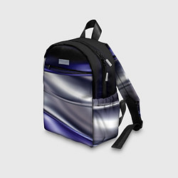 Детский рюкзак Белая абстракция на фиолетовом, цвет: 3D-принт — фото 2