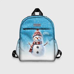 Детский рюкзак Веселый снеговичок, цвет: 3D-принт