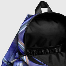 Детский рюкзак Синяя вязкая абстракция, цвет: 3D-принт — фото 2