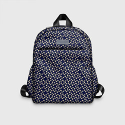 Детский рюкзак Цветочный паттерн тёмно-синий