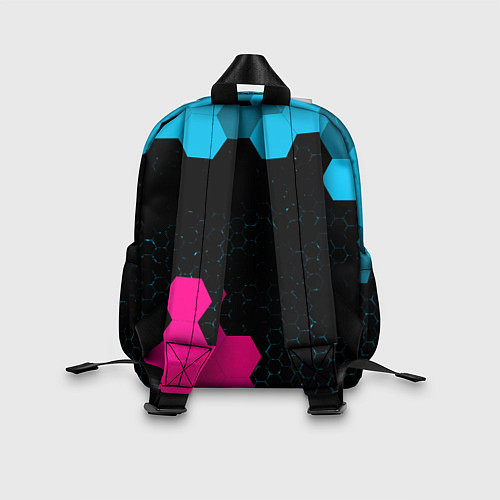 Детский рюкзак GTA 6 - neon gradient вертикально / 3D-принт – фото 2