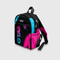 Детский рюкзак GTA6 - neon gradient вертикально, цвет: 3D-принт — фото 2