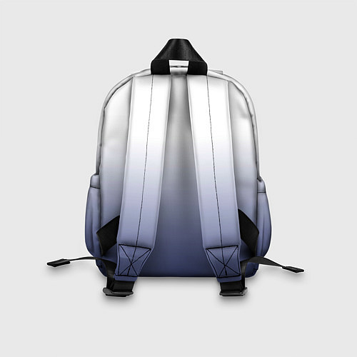 Детский рюкзак Туманный градиент бело-синий / 3D-принт – фото 2