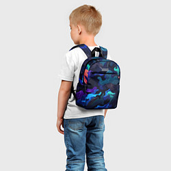 Детский рюкзак Камуфляж из разноцветных красок, цвет: 3D-принт — фото 2