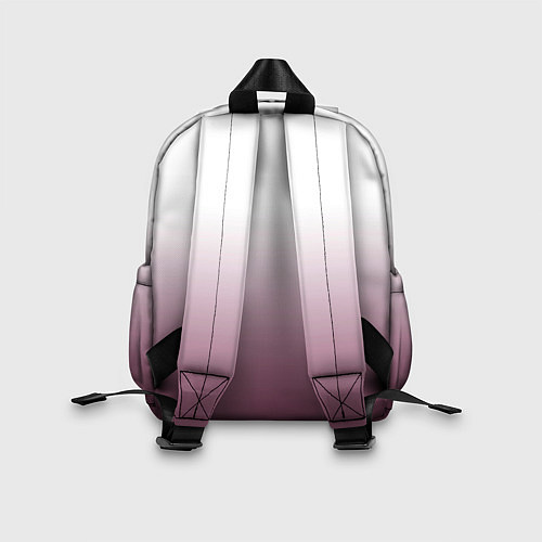Детский рюкзак Туманный градиент бело-бордовый / 3D-принт – фото 2