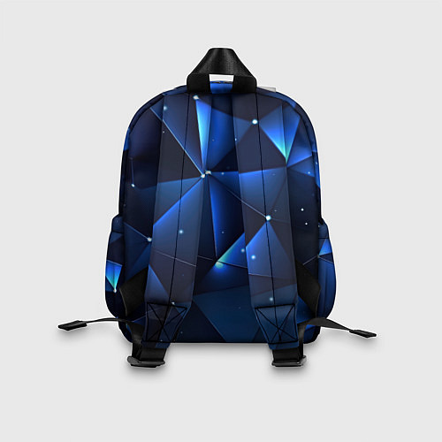 Детский рюкзак Синяя геометрическая абстракция / 3D-принт – фото 2