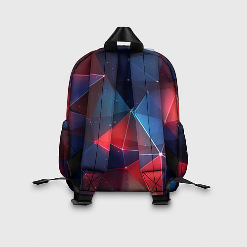 Детский рюкзак Синяя геометрическая абстракция / 3D-принт – фото 2