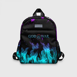 Детский рюкзак God of war неоновый шторм, цвет: 3D-принт