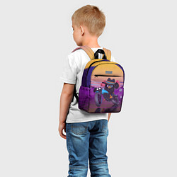 Детский рюкзак Чёрный Гусь на мотоцикле Чикен Ган, цвет: 3D-принт — фото 2
