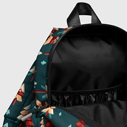 Детский рюкзак Треугольные ёлки, цвет: 3D-принт — фото 2