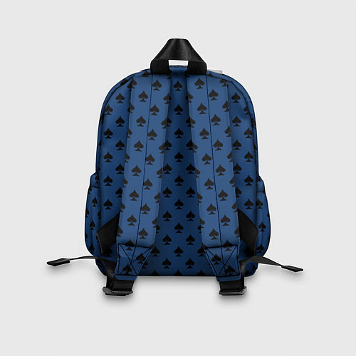 Детский рюкзак Пиковая масть приглушённый синий / 3D-принт – фото 2