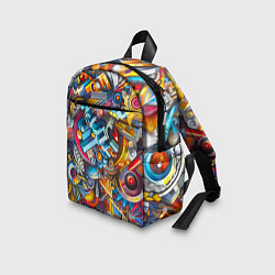 Детский рюкзак Фантазийный паттерн - граффити, цвет: 3D-принт — фото 2