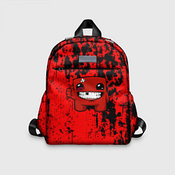 Детский рюкзак Super Meat Boy краски, цвет: 3D-принт