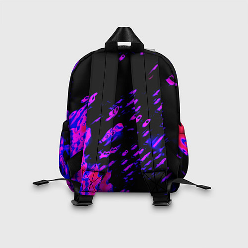 Детский рюкзак Cyberpunk 2077 неоновые краски самурай / 3D-принт – фото 2
