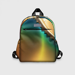 Детский рюкзак Радужный градиент с накидкой, цвет: 3D-принт
