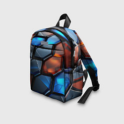 Детский рюкзак Прозрачные абстрактные плиты, цвет: 3D-принт — фото 2