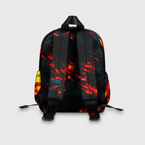 Детский рюкзак Nirvana rock огненное лого лава / 3D-принт – фото 2