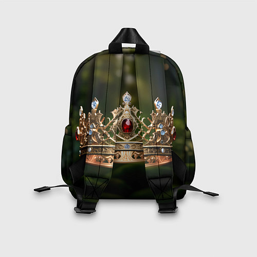 Детский рюкзак Королевская корона узорная / 3D-принт – фото 2