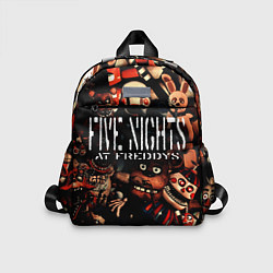 Детский рюкзак Пять ночей с Фредди сборник аниматроников, цвет: 3D-принт