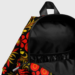 Детский рюкзак Хохломской народный орнамент - Россия, цвет: 3D-принт — фото 2
