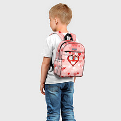 Детский рюкзак Влюбленный взляд сердца, цвет: 3D-принт — фото 2
