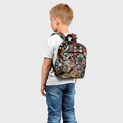 Детский рюкзак Самурай дракон и тигр, цвет: 3D-принт — фото 2