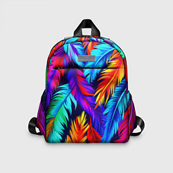 Детский рюкзак Яркие перья птицы колибри, цвет: 3D-принт