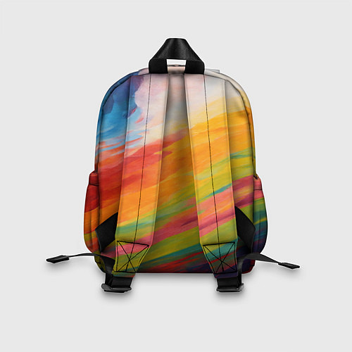 Детский рюкзак Мазки красками / 3D-принт – фото 2