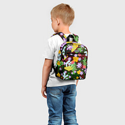 Детский рюкзак Гавайская цветочная расцветка, цвет: 3D-принт — фото 2