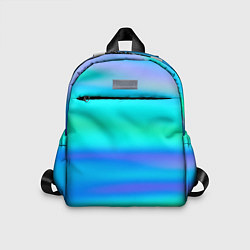 Детский рюкзак Неоновые мягкие полосы через матовое стекло, цвет: 3D-принт