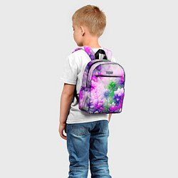 Детский рюкзак Паттерн цветов, цвет: 3D-принт — фото 2