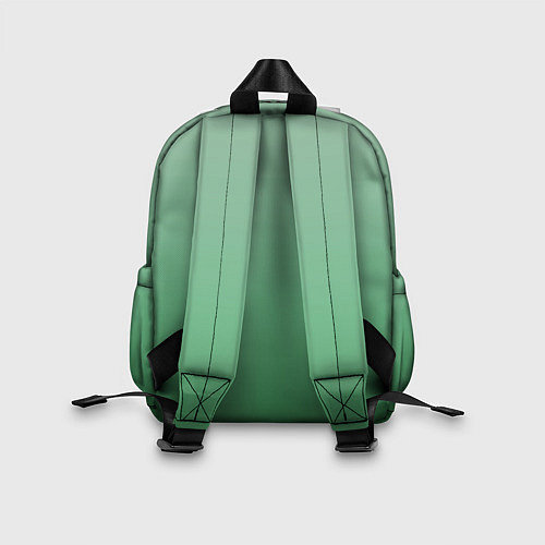 Детский рюкзак Градиент приглушённый зелёный / 3D-принт – фото 2
