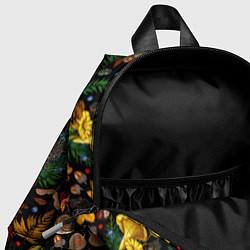 Детский рюкзак Фон с лесными грибами, цвет: 3D-принт — фото 2