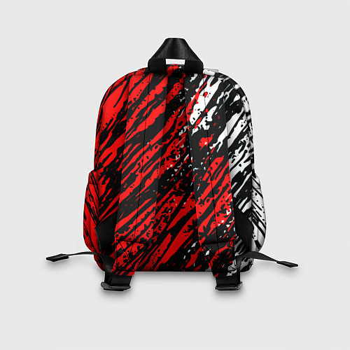 Детский рюкзак Silent hill краски белые и красные штрихи / 3D-принт – фото 2