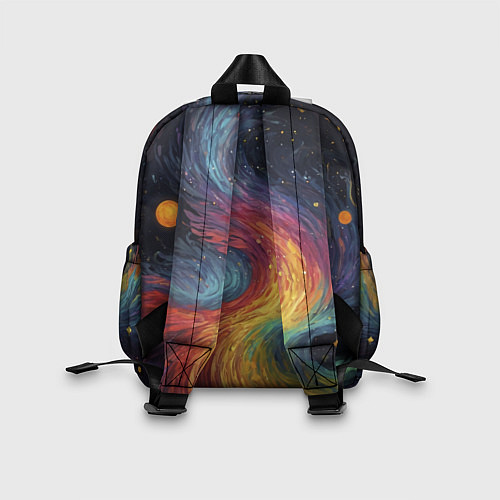 Детский рюкзак Звездный вихрь абстрактная живопись / 3D-принт – фото 2