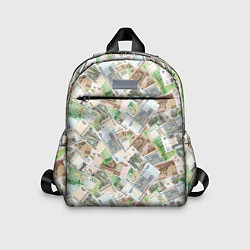 Детский рюкзак Российские денежные купюры, цвет: 3D-принт