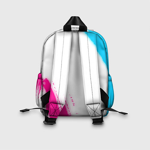Детский рюкзак Ajax neon gradient style вертикально / 3D-принт – фото 2