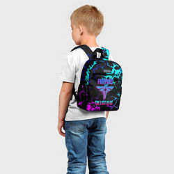 Детский рюкзак Одни из нас неоновое лого текстура, цвет: 3D-принт — фото 2